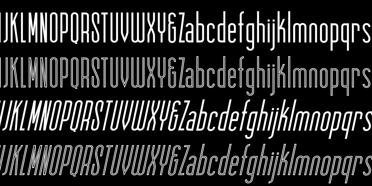 Пример шрифта Skyward Serif Inline